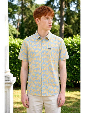 Columbia Men's Rapid Rivers Printed Short Sleeve Shirt sz Large